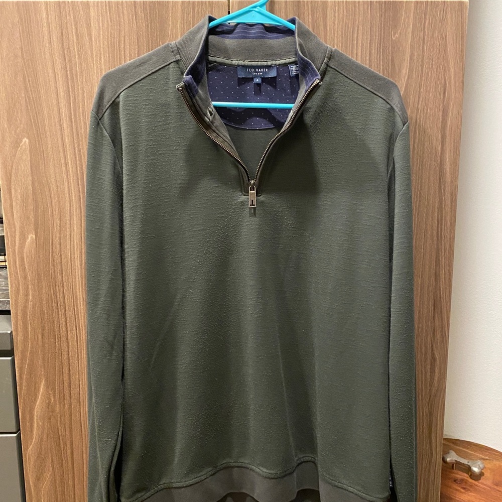 EXCELLENT CONDITION TED BAKER MENS QUARTER ZIP